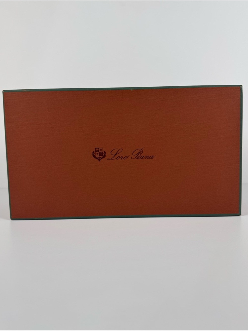 Loro Piana Luxury Shoe empty Box Brown with wrapping paper 13'x8'x5'